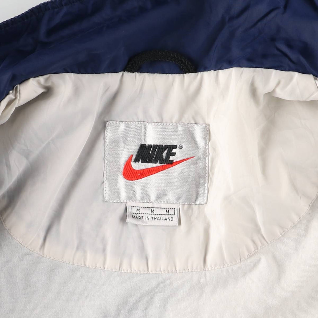 90'S Nike two-tone nylon jacket with back logo, size M, vintage Nylon white type Vintage Second Hand