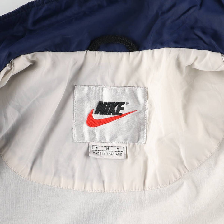 90'S Nike two-tone nylon jacket with back logo, size M, vintage Nylon white type Vintage Second Hand