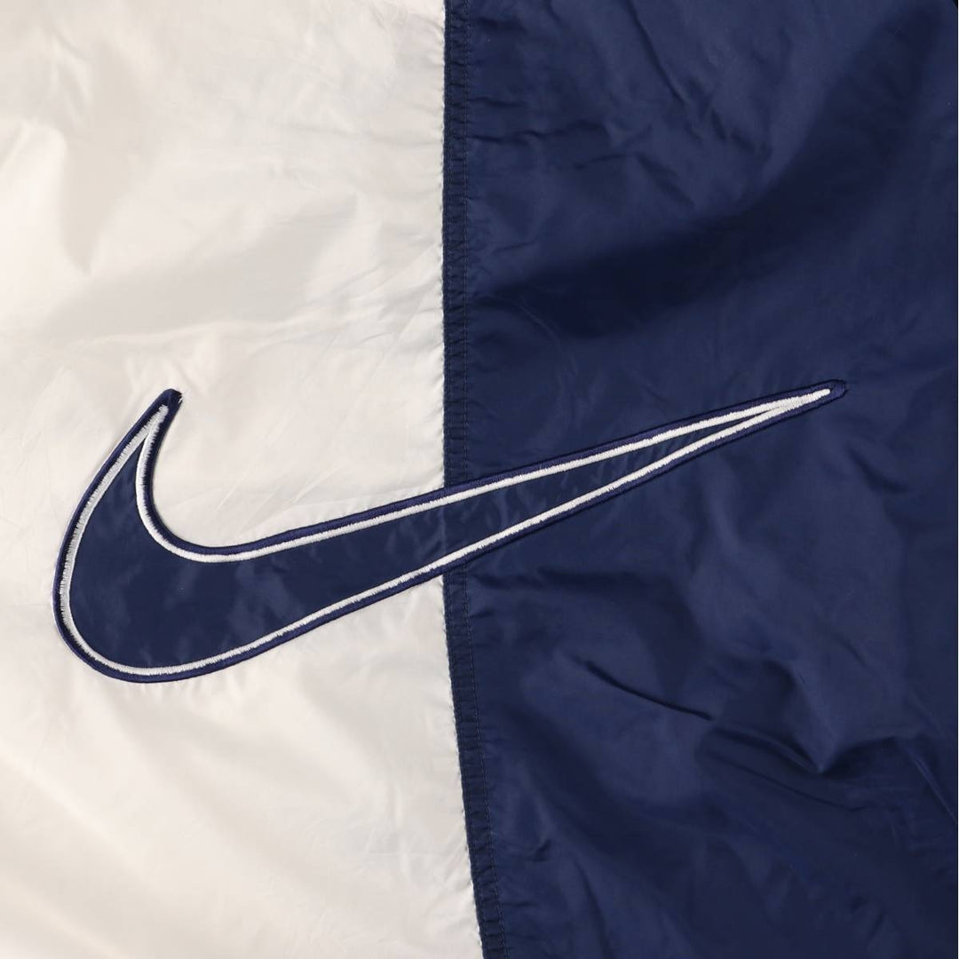 90'S Nike two-tone nylon jacket with back logo, size M, vintage Nylon white type Vintage Second Hand