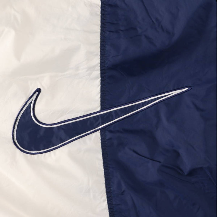 90'S Nike two-tone nylon jacket with back logo, size M, vintage Nylon white type Vintage Second Hand