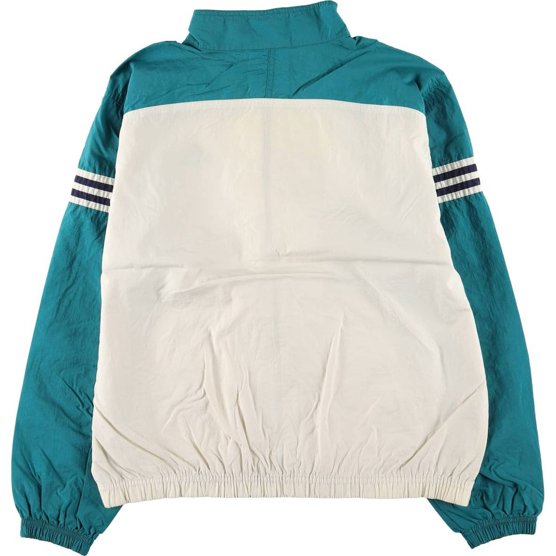 90'S Adidas Nylon Jacket, Men's Size L, Vintage Nylon unbleached Vintage Second Hand