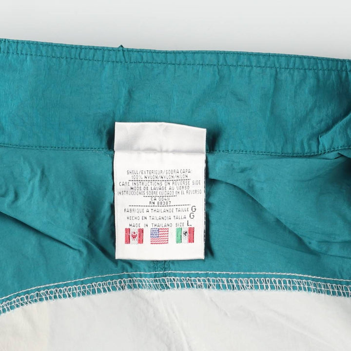 90'S Adidas Nylon Jacket, Men's Size L, Vintage Nylon unbleached Vintage Second Hand