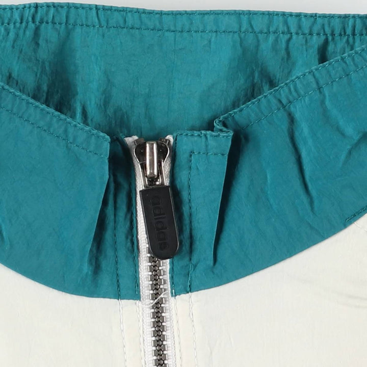 90'S Adidas Nylon Jacket, Men's Size L, Vintage Nylon unbleached Vintage Second Hand