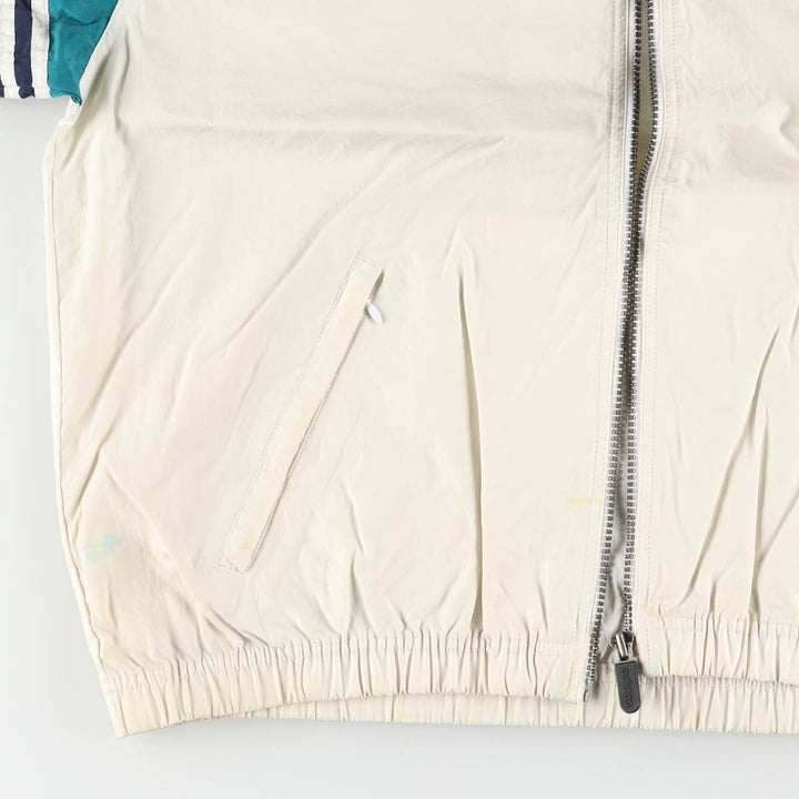 90'S Adidas Nylon Jacket, Men's Size L, Vintage Nylon unbleached Vintage Second Hand