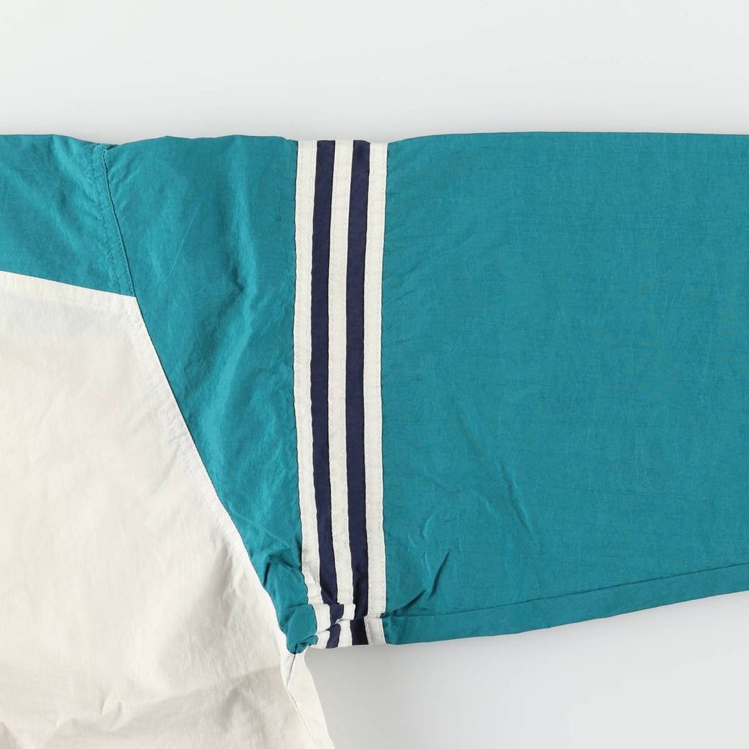 90'S Adidas Nylon Jacket, Men's Size L, Vintage Nylon unbleached Vintage Second Hand