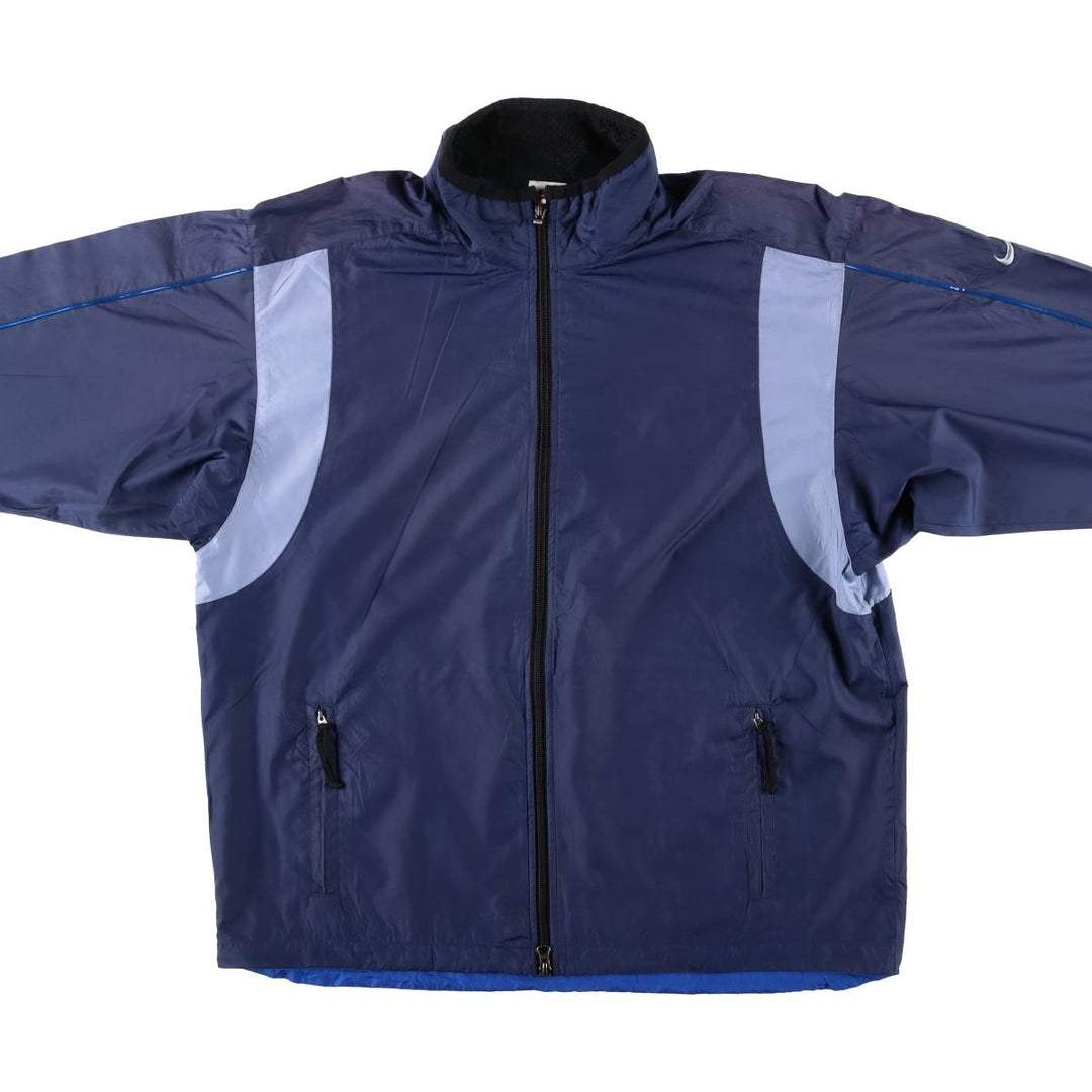 90'S Nike Windbreaker Men's Size L Vintage polyester navy blue type Vintage Second Hand