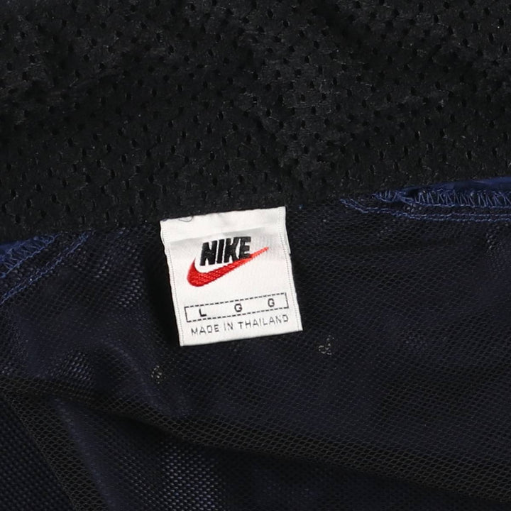 90'S Nike Windbreaker Men's Size L Vintage polyester navy blue type Vintage Second Hand