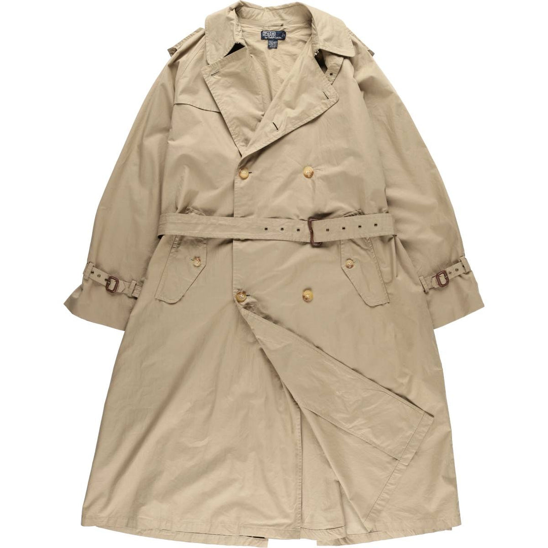 Ralph Lauren POLO by Ralph Lauren trench coat, men's size L cotton Beige type Vintage Second Hand