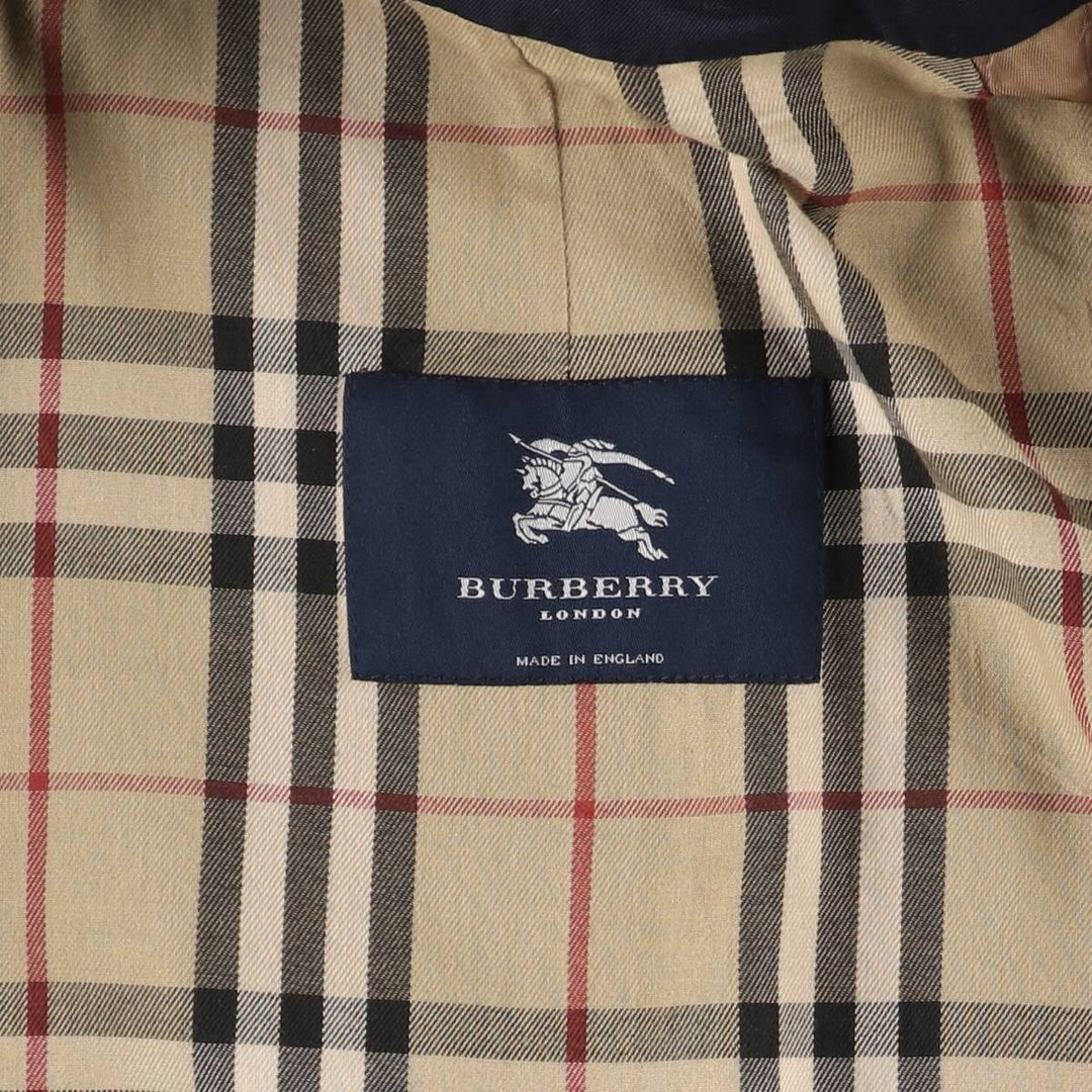 Burberry's BURBERRY LONDON Balmacaan Coat, Made in England, Men's XL cotton navy blue type Vintage Second Hand