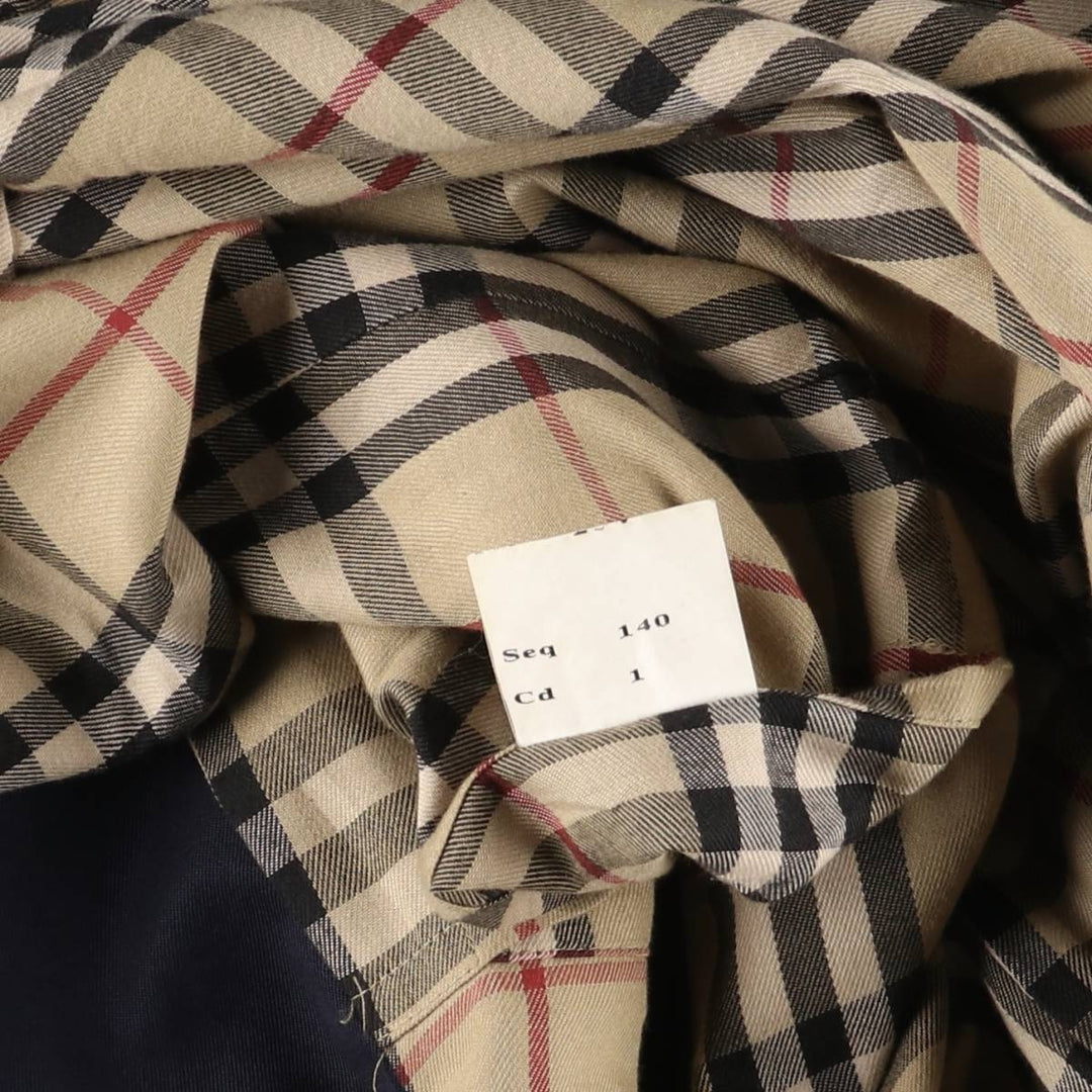 Burberry's BURBERRY LONDON Balmacaan Coat, Made in England, Men's XL cotton navy blue type Vintage Second Hand