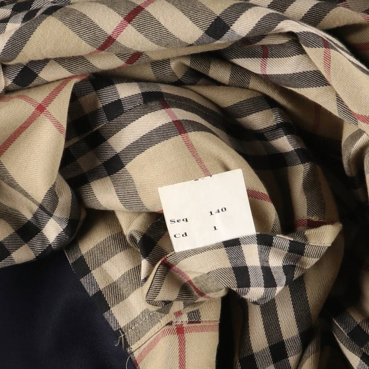 Burberry's BURBERRY LONDON Balmacaan Coat, Made in England, Men's XL cotton navy blue type Vintage Second Hand