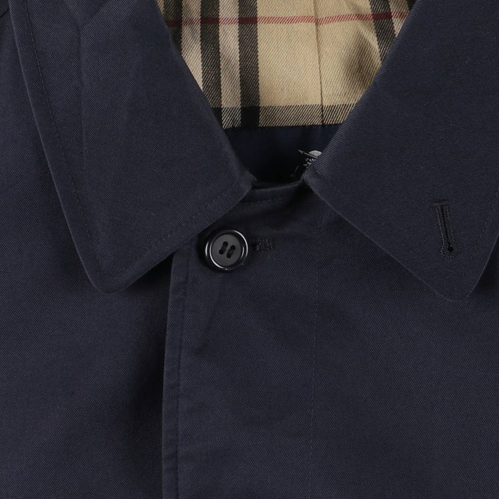 Burberry's BURBERRY LONDON Balmacaan Coat, Made in England, Men's XL cotton navy blue type Vintage Second Hand