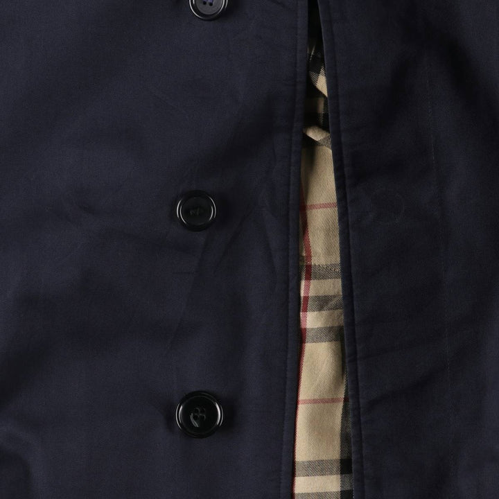 Burberry's BURBERRY LONDON Balmacaan Coat, Made in England, Men's XL cotton navy blue type Vintage Second Hand
