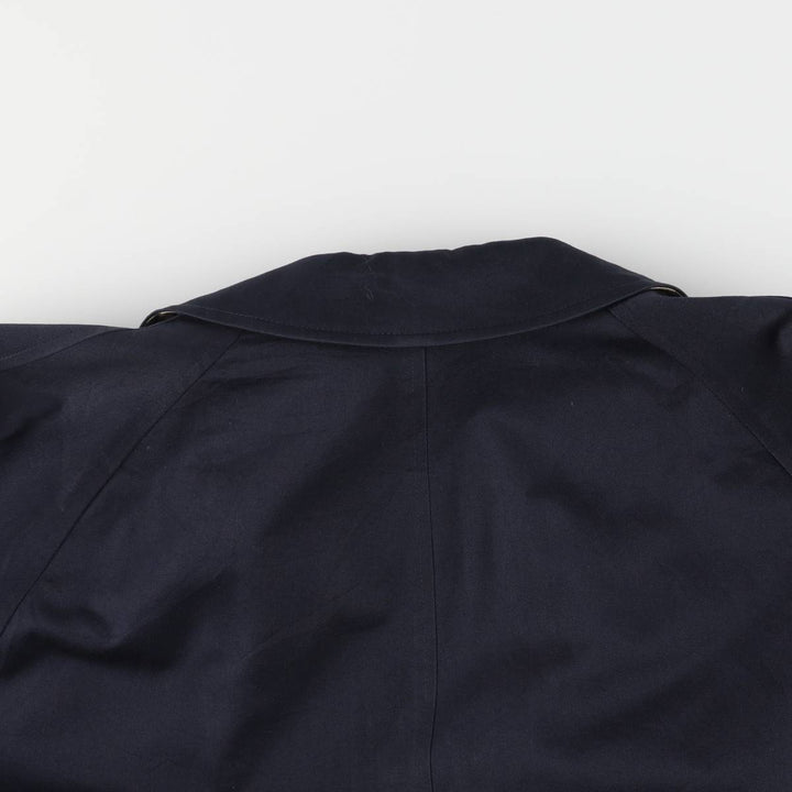 Burberry's BURBERRY LONDON Balmacaan Coat, Made in England, Men's XL cotton navy blue type Vintage Second Hand