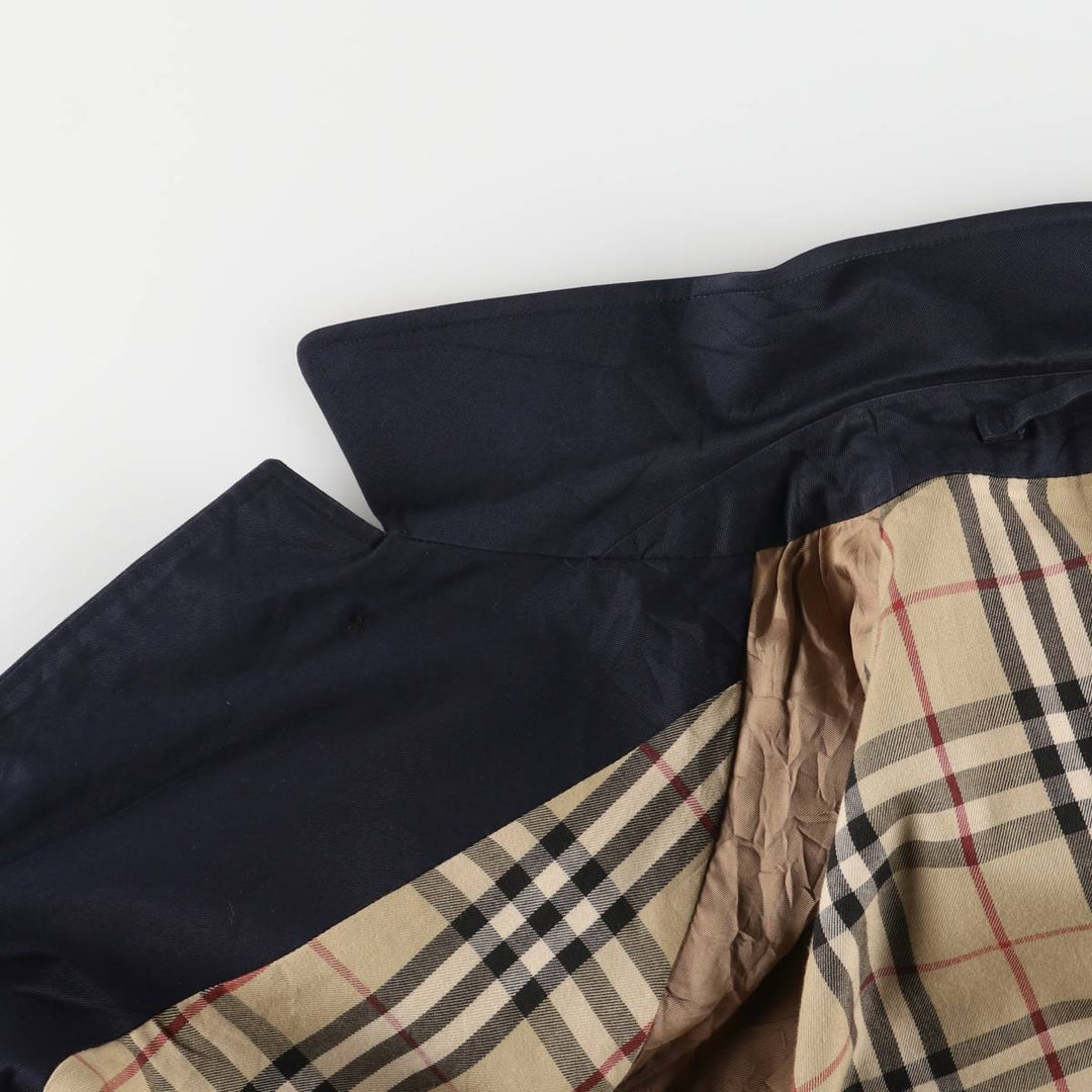 Burberry's BURBERRY LONDON Balmacaan Coat, Made in England, Men's XL cotton navy blue type Vintage Second Hand