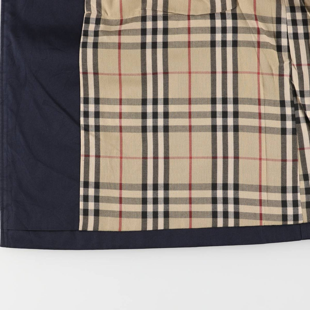 Burberry's BURBERRY LONDON Balmacaan Coat, Made in England, Men's XL cotton navy blue type Vintage Second Hand