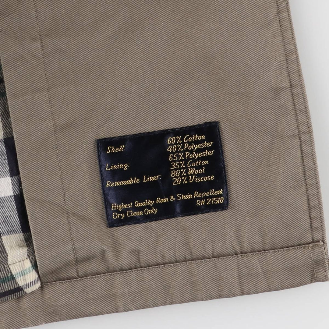 Ralph Lauren Chaps trench coat, men's size L cotton Khaki type beige Vintage Second Hand