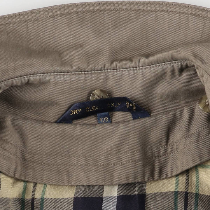 Ralph Lauren Chaps trench coat, men's size L cotton Khaki type beige Vintage Second Hand