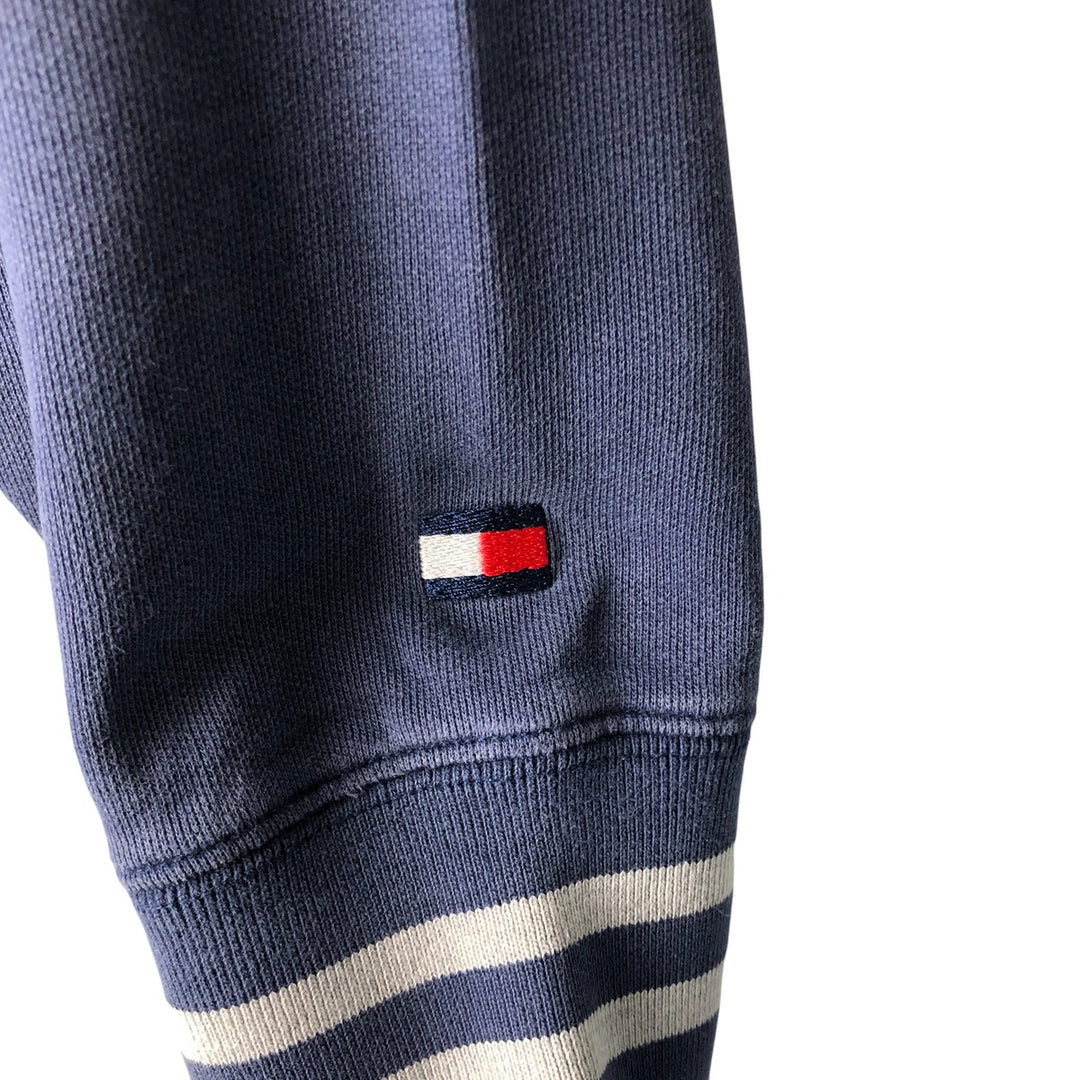 Vintage 90'S Tommy Hilfiger logo sweatshirt, size L, men's cotton navy blue type Vintage Second Hand