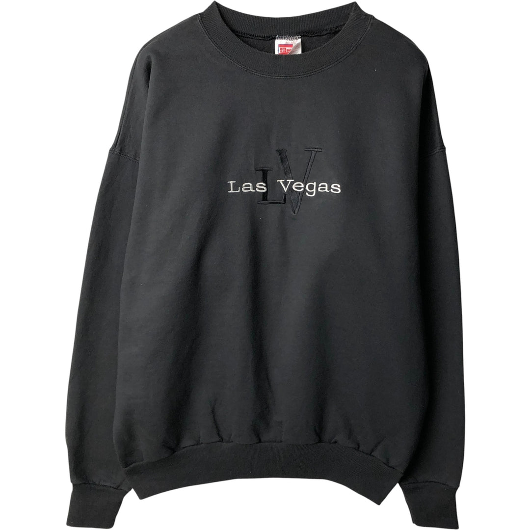 Hanes sweatshirt, men's size XL cotton black type Vintage Second Hand