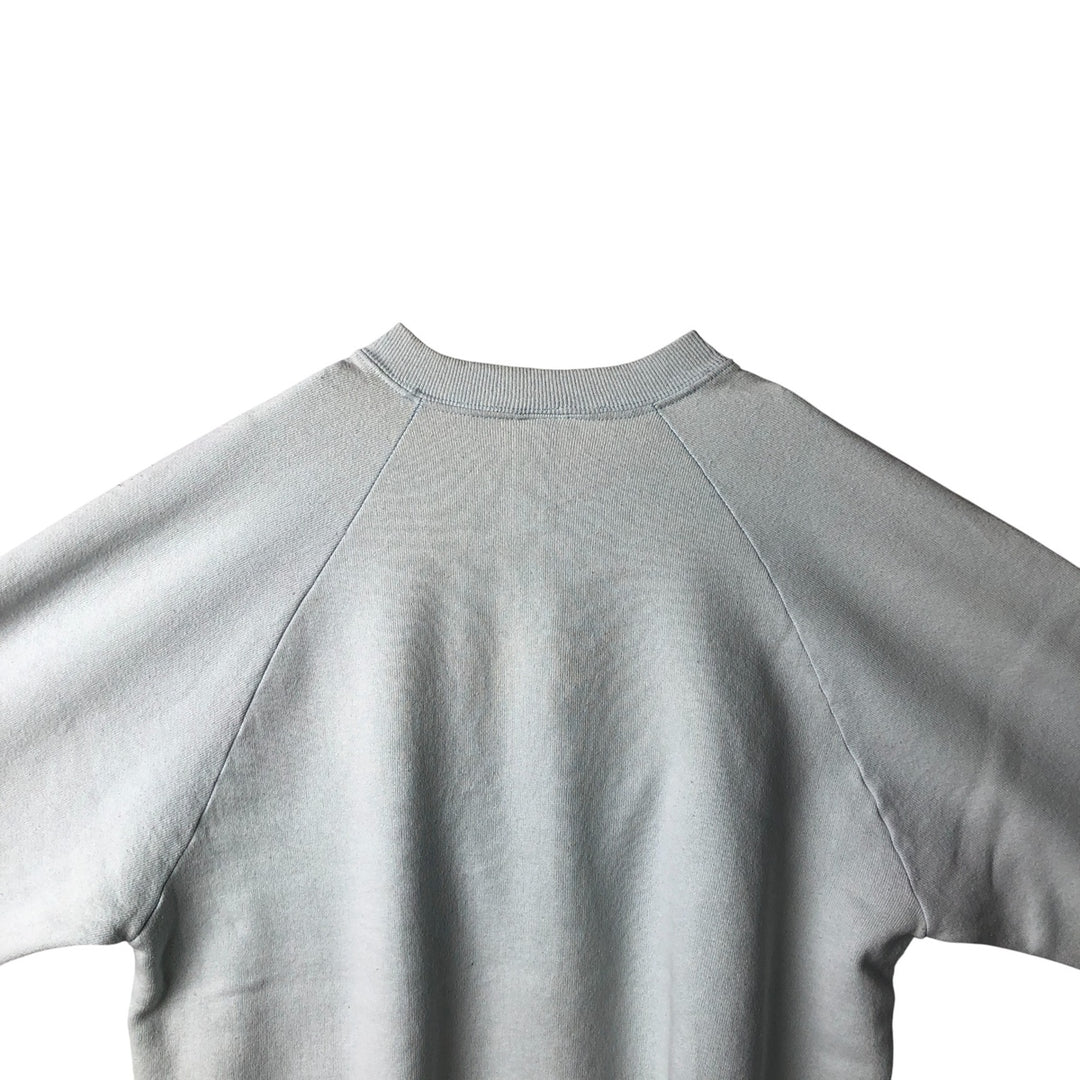 90'S Jerzees Printed Sweatshirt, Made in USA, Men's XL, Vintage cotton Blue type light blue Vintage Second Hand