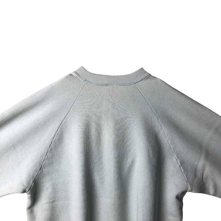 90'S Jerzees Printed Sweatshirt, Made in USA, Men's XL, Vintage cotton Blue type light blue Vintage Second Hand