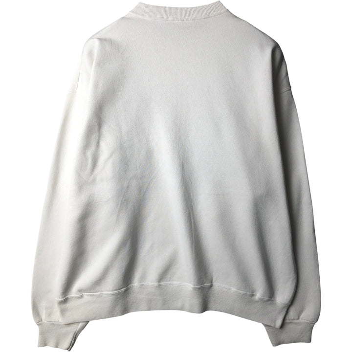 Vintage 1980'S Hanes ACTIVEWEAR printed sweatshirt, men's size XL cotton white type Vintage Second Hand
