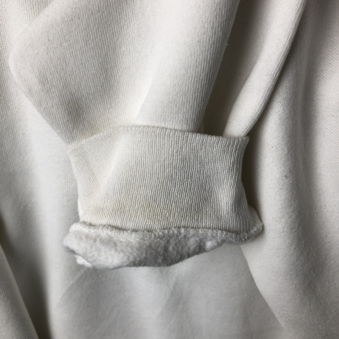 Vintage 1980'S Hanes ACTIVEWEAR printed sweatshirt, men's size XL cotton white type Vintage Second Hand