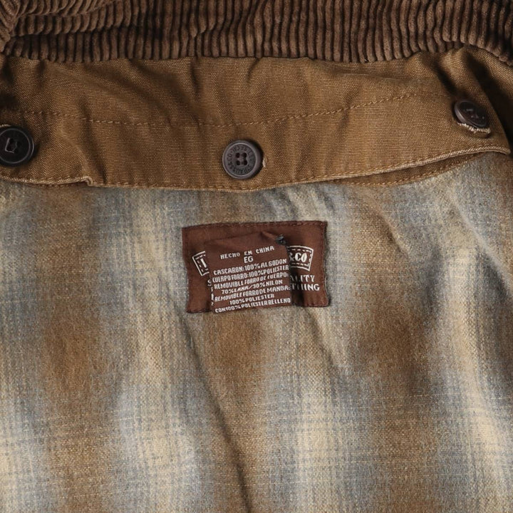 Levi's padded hunting jacket, men's size XL cotton brown type Vintage Second Hand