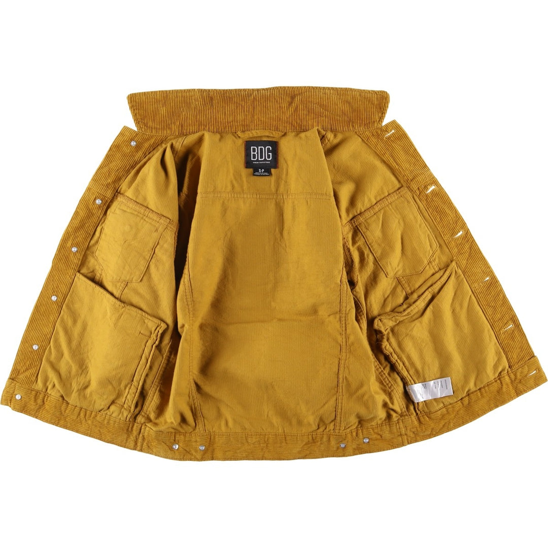 BDG Corduroy Jacket, Women's Size S cotton ocher yellow type Vintage Second Hand