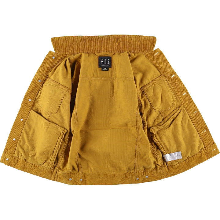 BDG Corduroy Jacket, Women's Size S cotton ocher yellow type Vintage Second Hand