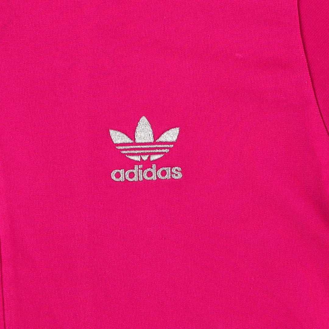 adidas Originals Back Logo Jersey Track Jacket, Women's Size Medium polyester pink type Vintage Second Hand