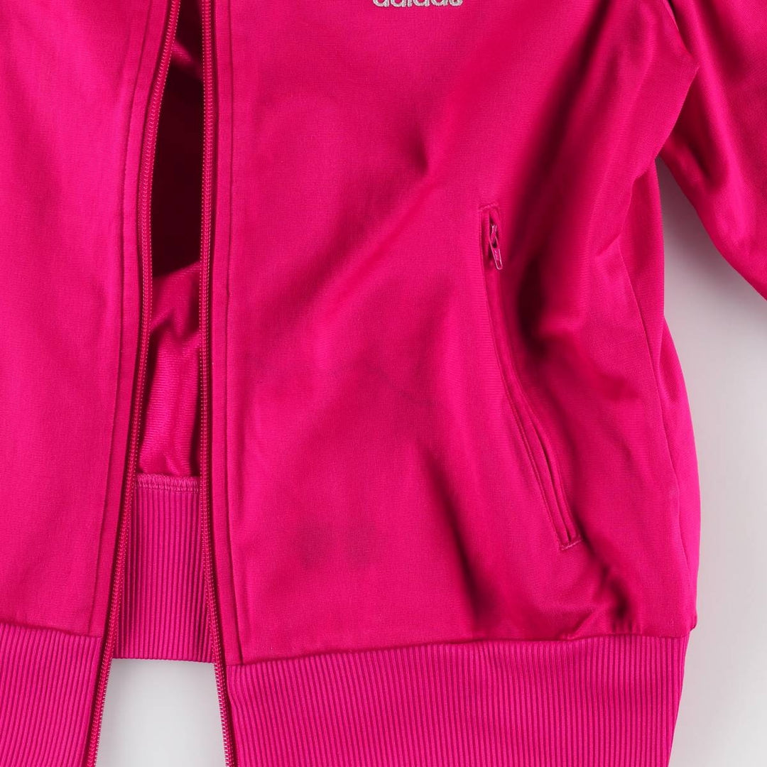adidas Originals Back Logo Jersey Track Jacket, Women's Size Medium polyester pink type Vintage Second Hand