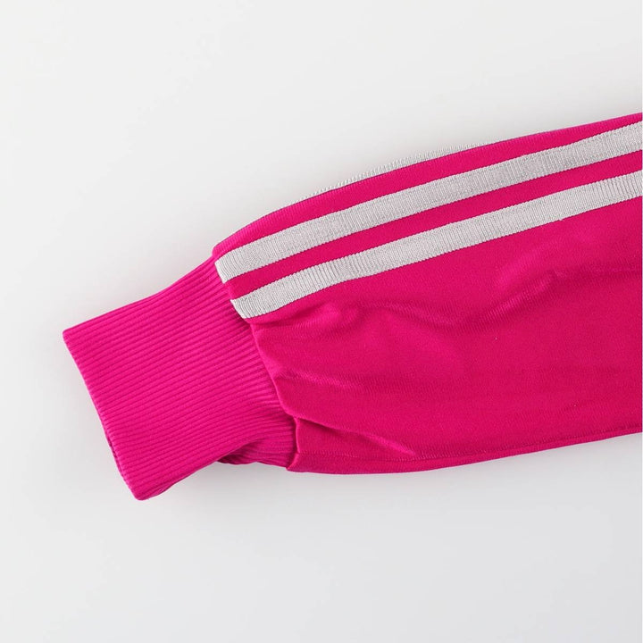 adidas Originals Back Logo Jersey Track Jacket, Women's Size Medium polyester pink type Vintage Second Hand