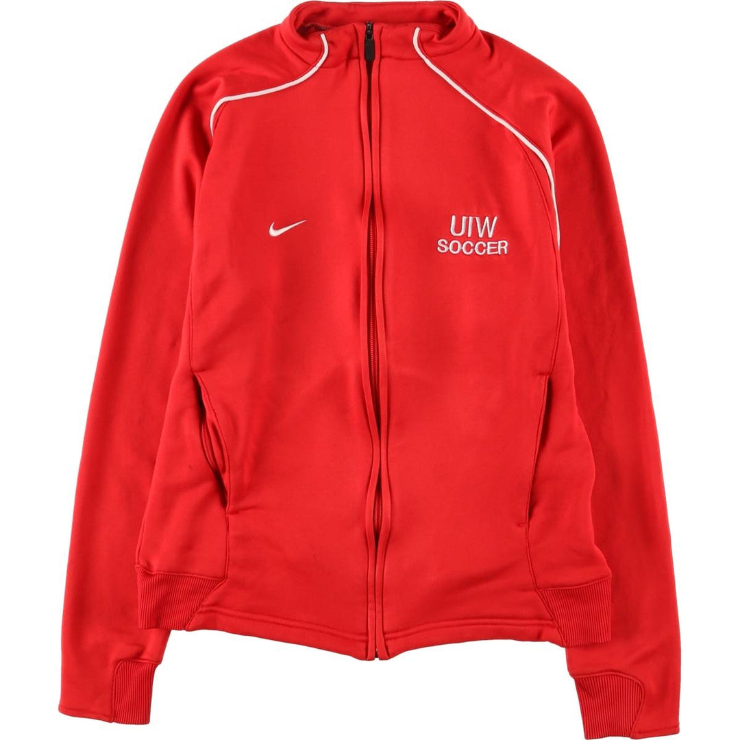 Nike Team College Track Jacket, Women's Size Medium polyester red type Vintage Second Hand