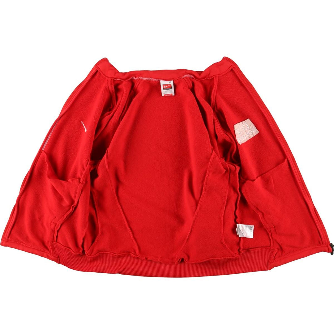 Nike Team College Track Jacket, Women's Size Medium polyester red type Vintage Second Hand