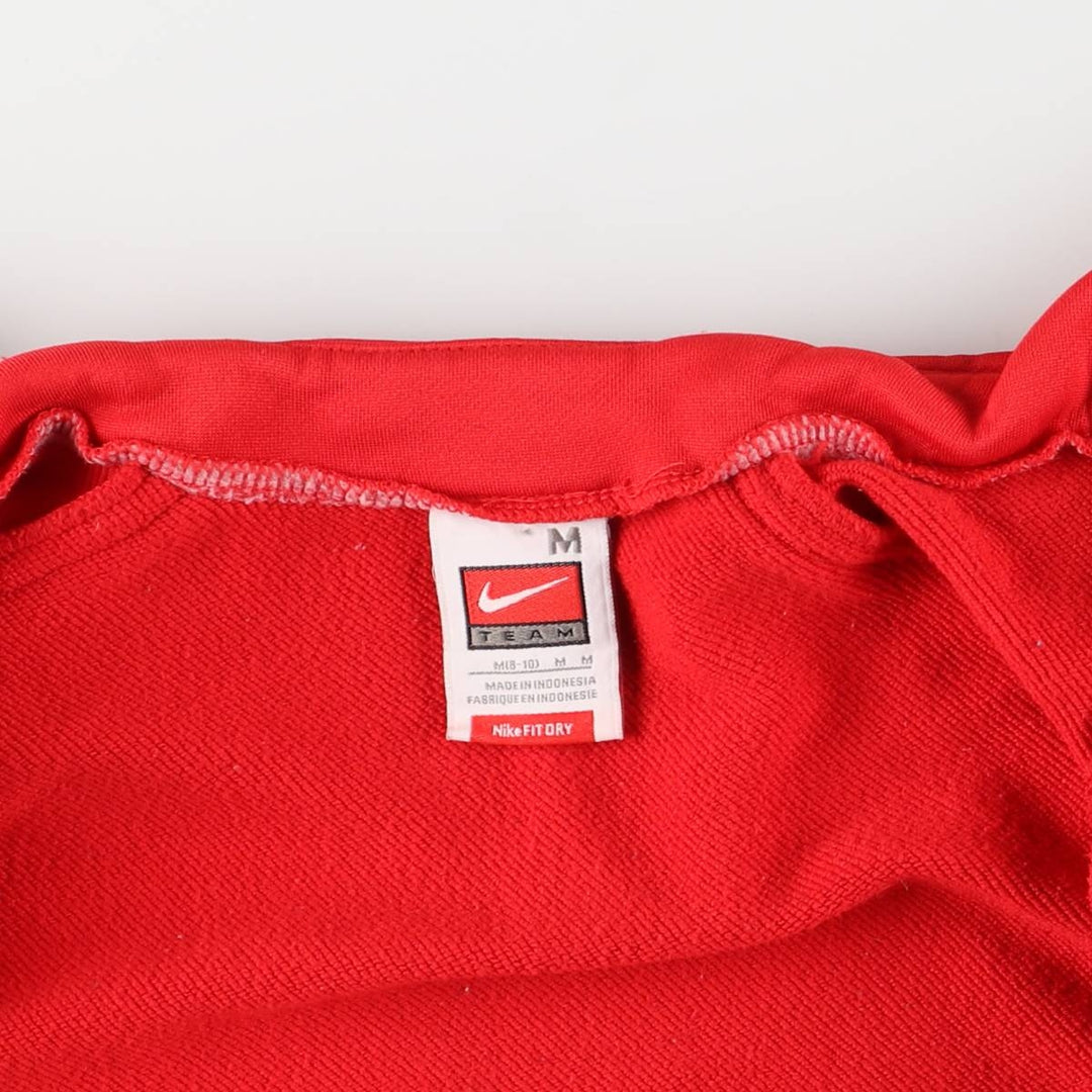 Nike Team College Track Jacket, Women's Size Medium polyester red type Vintage Second Hand