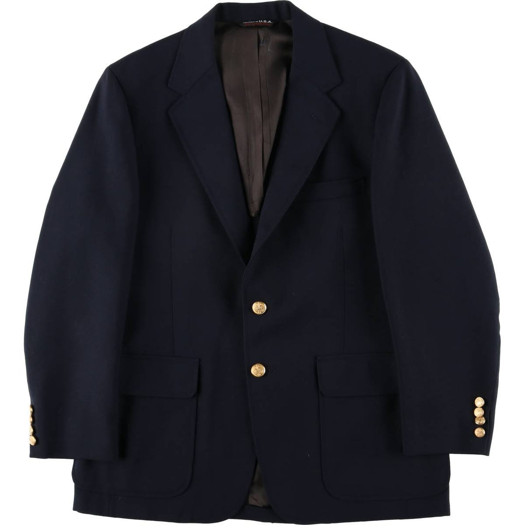 Ballymoor Navy Blazer, Tailored Jacket, Made in USA, Men's Size Medium unclear navy blue type Vintage Second Hand