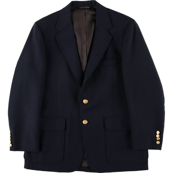 Ballymoor Navy Blazer, Tailored Jacket, Made in USA, Men's Size Medium unclear navy blue type Vintage Second Hand