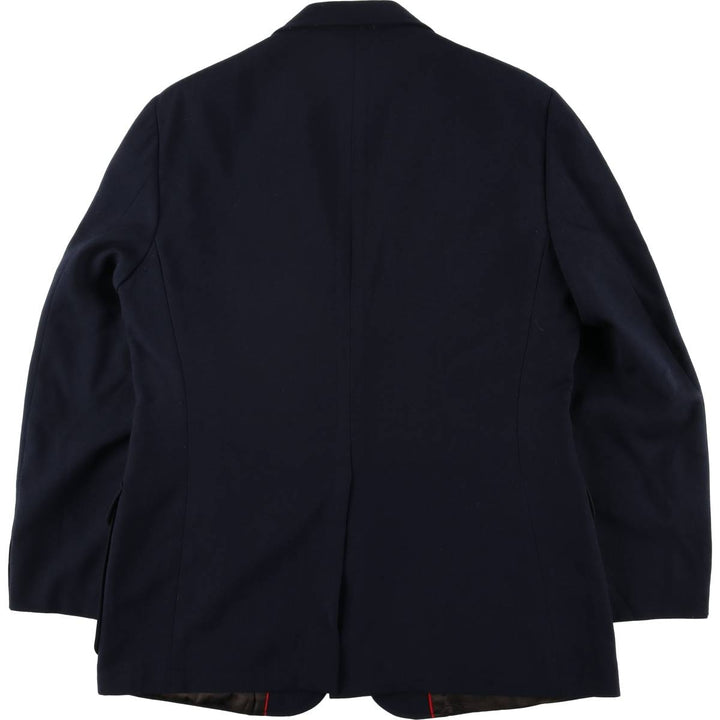 VANJULIAN Navy Blue Blazer, Tailored Jacket, Men's Size L, Vintage unclear navy blue type Vintage Second Hand