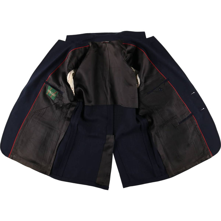 VANJULIAN Navy Blue Blazer, Tailored Jacket, Men's Size L, Vintage unclear navy blue type Vintage Second Hand