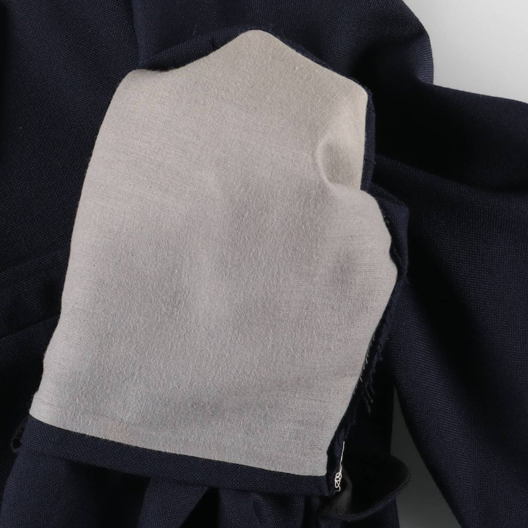 VANJULIAN Navy Blue Blazer, Tailored Jacket, Men's Size L, Vintage unclear navy blue type Vintage Second Hand