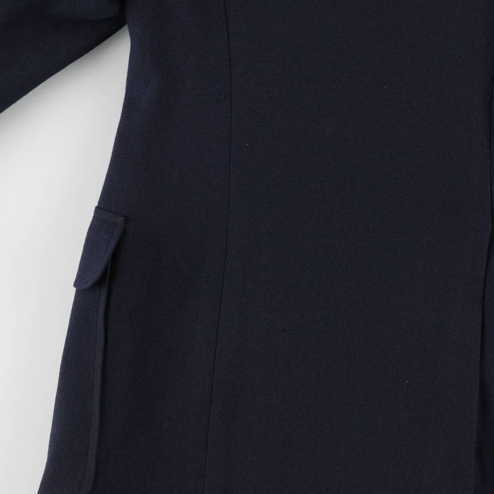VANJULIAN Navy Blue Blazer, Tailored Jacket, Men's Size L, Vintage unclear navy blue type Vintage Second Hand