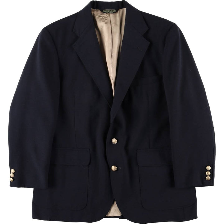 C and R Clothiers Navy Blazer, Tailored Jacket, Made in USA, Men's Size Medium unclear navy blue type Vintage Second Hand