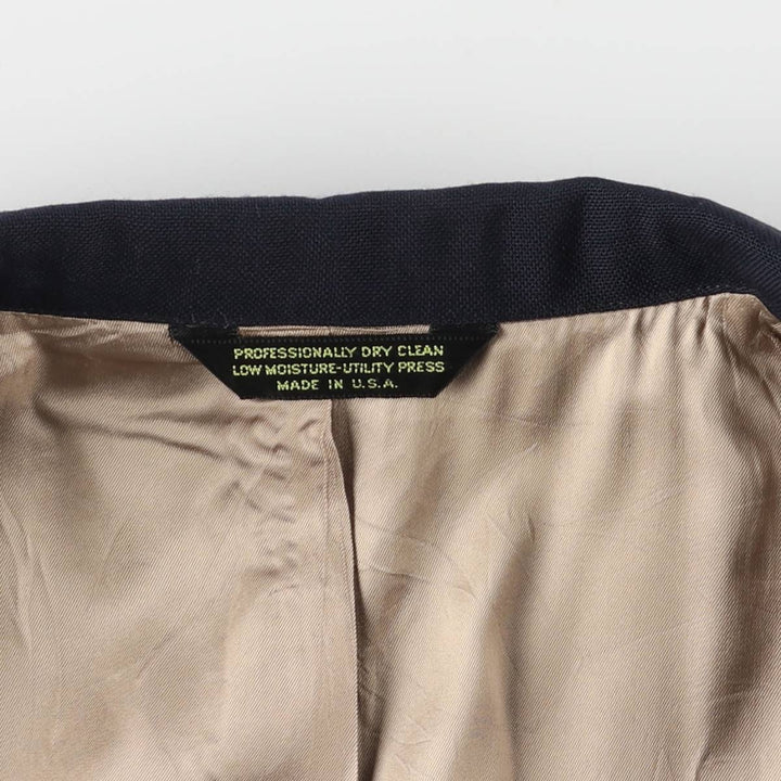 C and R Clothiers Navy Blazer, Tailored Jacket, Made in USA, Men's Size Medium unclear navy blue type Vintage Second Hand