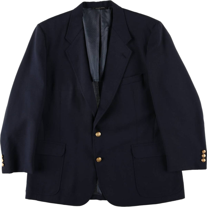 Kingsridge Navy Blazer, Tailored Jacket, Made in USA, Men's Size L unclear navy blue type Vintage Second Hand