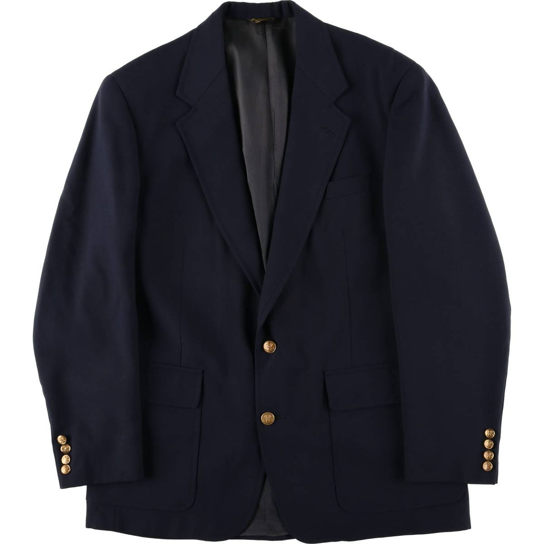 Palm Beach Navy Blazer, Tailored Jacket, Made in USA, Men's Size L unclear navy blue type Vintage Second Hand