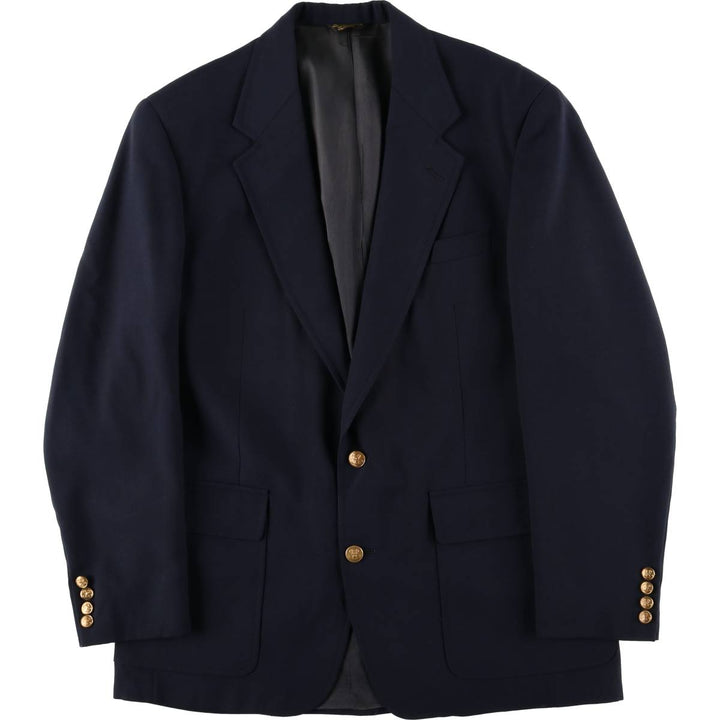 Palm Beach Navy Blazer, Tailored Jacket, Made in USA, Men's Size L unclear navy blue type Vintage Second Hand