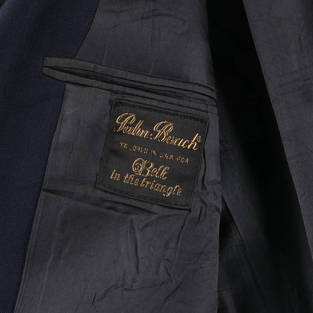 Palm Beach Navy Blazer, Tailored Jacket, Made in USA, Men's Size L unclear navy blue type Vintage Second Hand