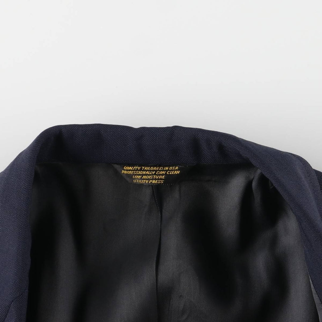 Palm Beach Navy Blazer, Tailored Jacket, Made in USA, Men's Size L unclear navy blue type Vintage Second Hand